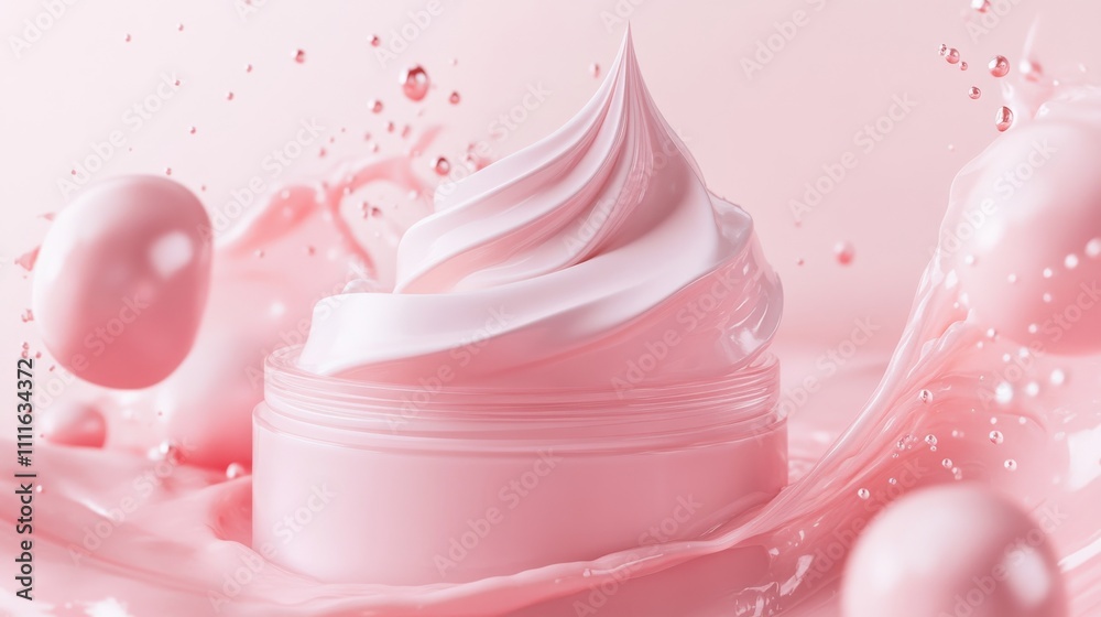 3d render of cosmetic cream jar 3d render of cosmetic cream jar