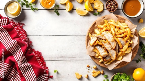 Crispy Balyk Fry Chips Fried Fish with Black Pepper (Kazakhstan Cuisine) photo