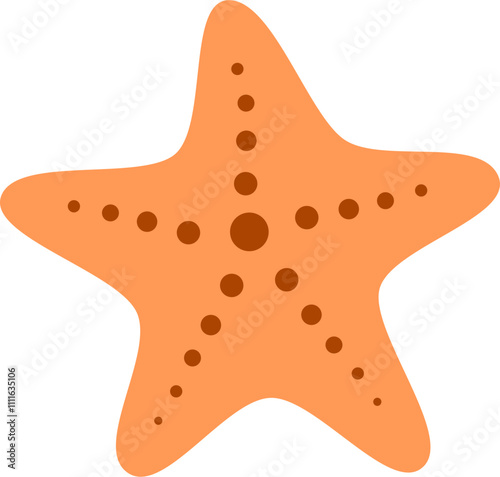 Orange Starfish Illustration