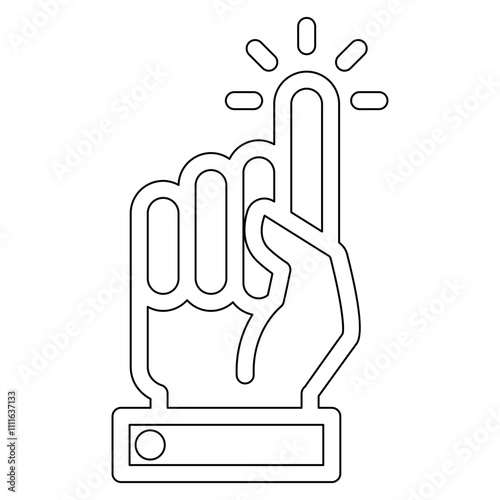 Idea icon in line style