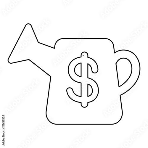 investment icon in line style