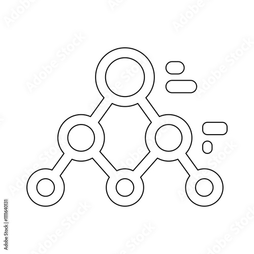 Science icon in line style