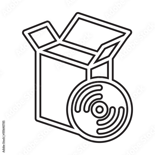 Application icon in line style