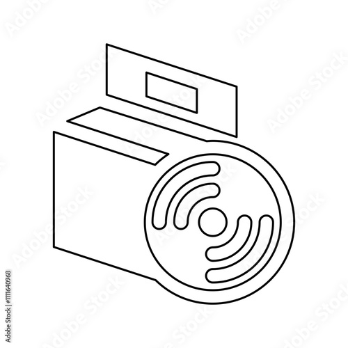 Application icon in line style