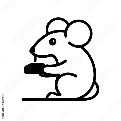 Mouse illustration vector icon