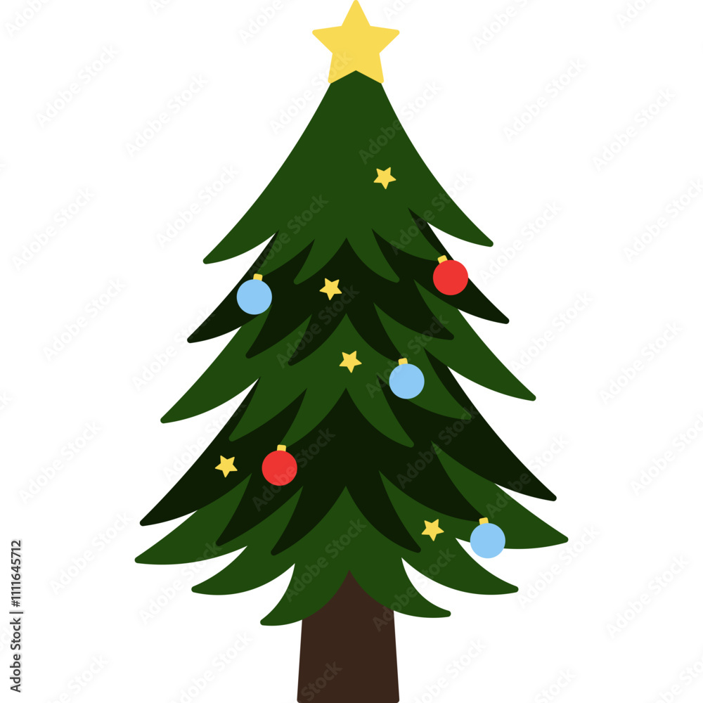 Fototapeta premium Christmas Tree Illustration