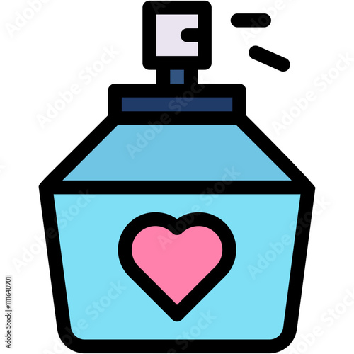 Vector Icon Perfume, Valentines Day, Scent, Cologne, Perfume