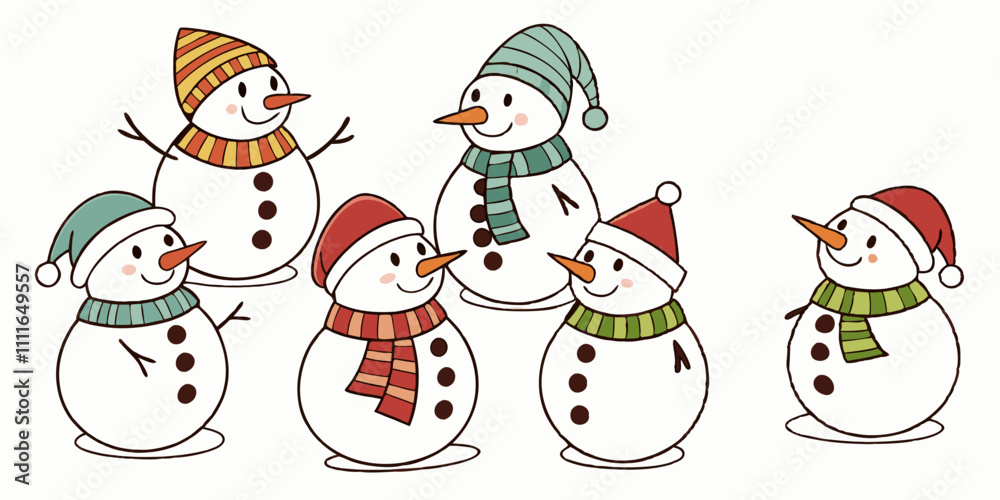 snowman with a broom snowman with a broom