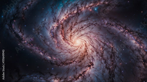 spiral galaxy in space