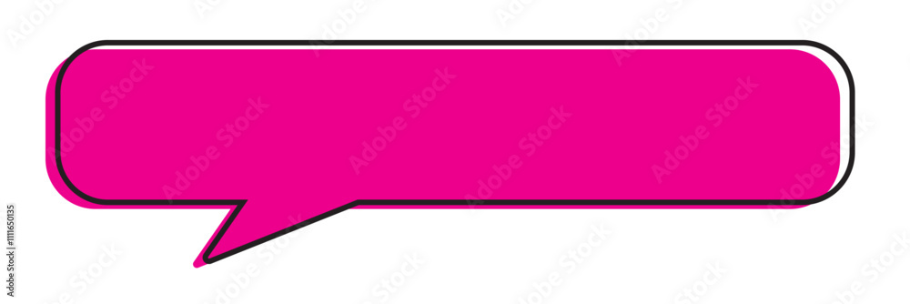 Long speech bubble vector icon. Chat message with copy space. Rectangular dialogue icon PNG Long speech bubble vector icon. Chat message with copy space. Rectangular dialogue icon PNG