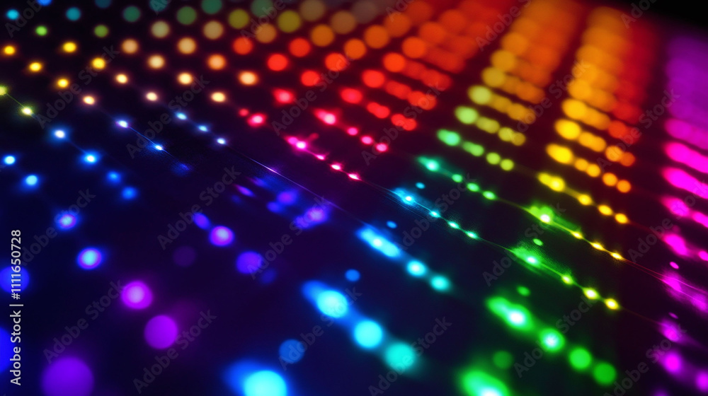 Quantum dot light emission patterns creating nanoscale color variations in fluorescent tones Quantum dot light emission patterns creating nanoscale color variations in fluorescent tones