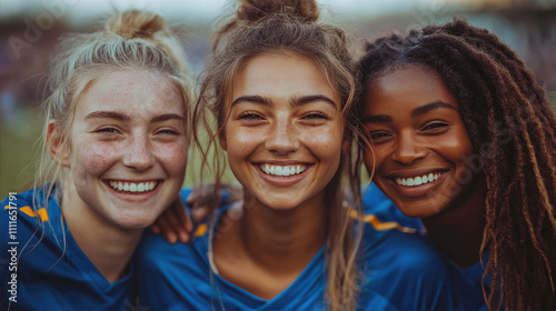 Diverse group of friends enjoying outdoors