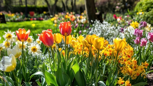 Springtime Garden of Colors