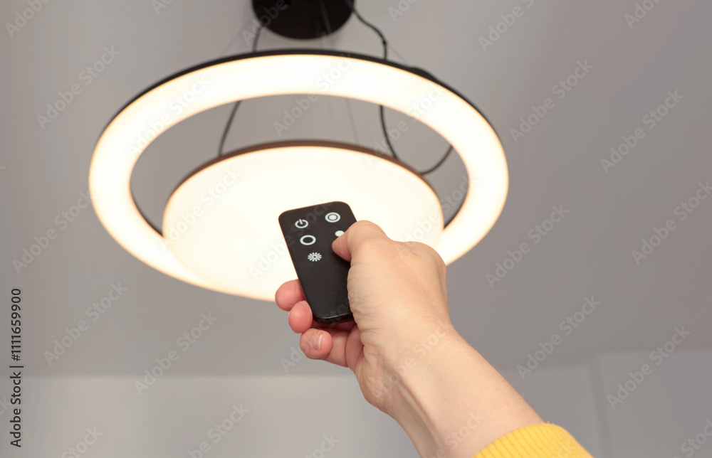 Fotografie LED ceiling light with smart remote control