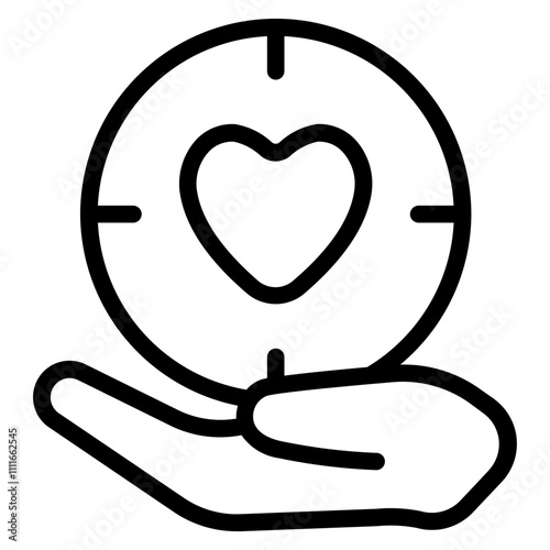 Spread the love Line Icon