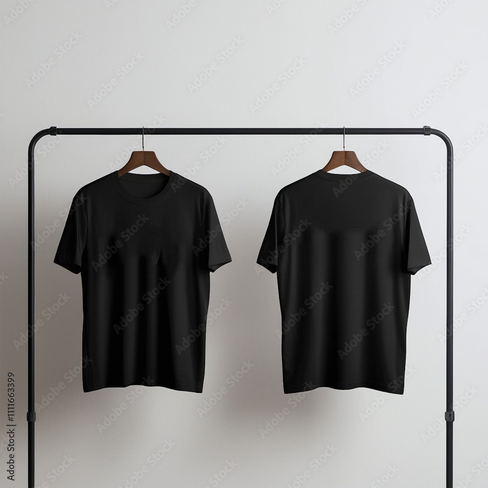 black t shirt mockup on hanger front and back black t shirt mockup on hanger front and back