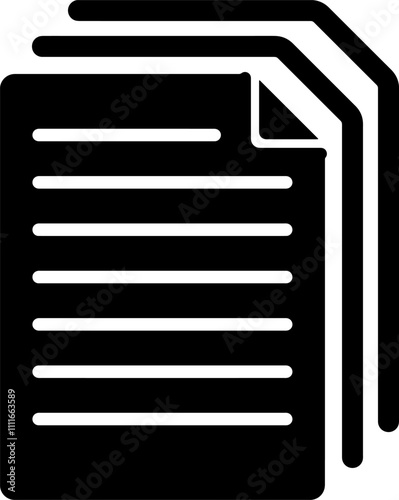 Icons of overlapping documents for templates.