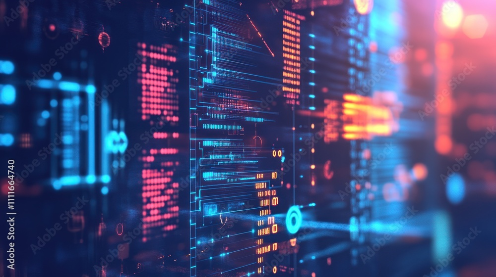 Obraz premium Abstract Digital Interface