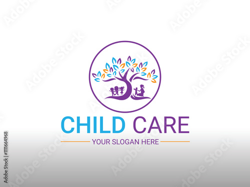 Unique logo for daycare centers, Professional Child Care Logo Design for a Caring Brand Identity