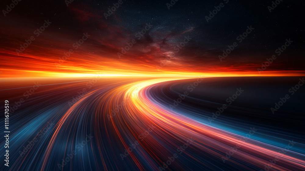 A stunning, abstract image depicting a dynamic, glowing horizon with vibrant colors and swirling light trails, evoking a sense of movement and energy. A stunning, abstract image depicting a dynamic, glowing horizon with vibrant colors and swirling light trails, evoking a sense of movement and energy.
