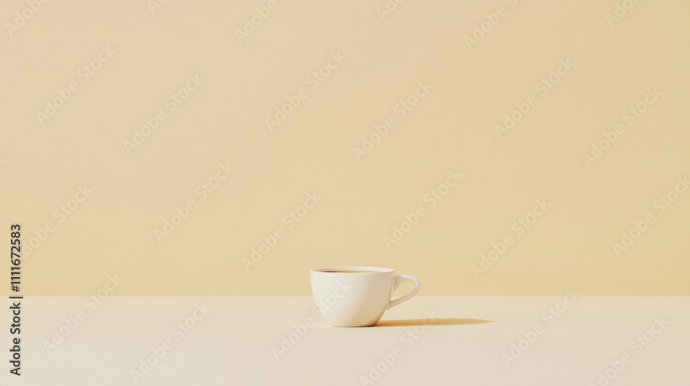 Modern Minimalist Coffee Cup Design for National Espresso Day, Coffee Lovers Day, International Coffee Day Modern Minimalist Coffee Cup Design for National Espresso Day, Coffee Lovers Day, International Coffee Day