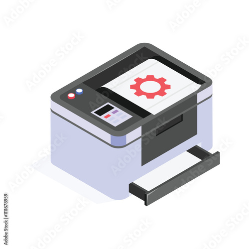 Have a look at this amazing icon of flatbed 3d printer for layered model manufacturing