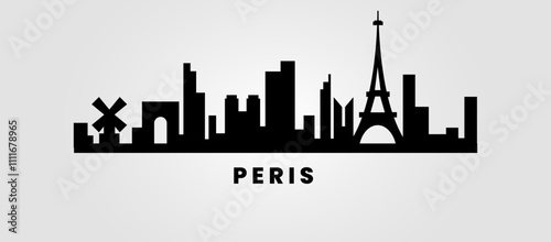 Peris skyline vector illustration artwork