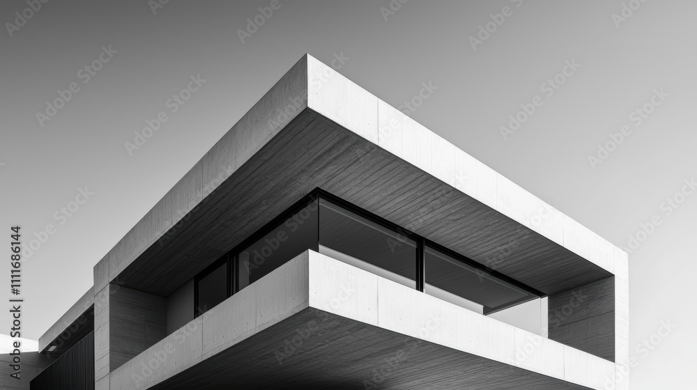 Modern architectural design featuring sharp geometric lines Modern architectural design featuring sharp geometric lines
