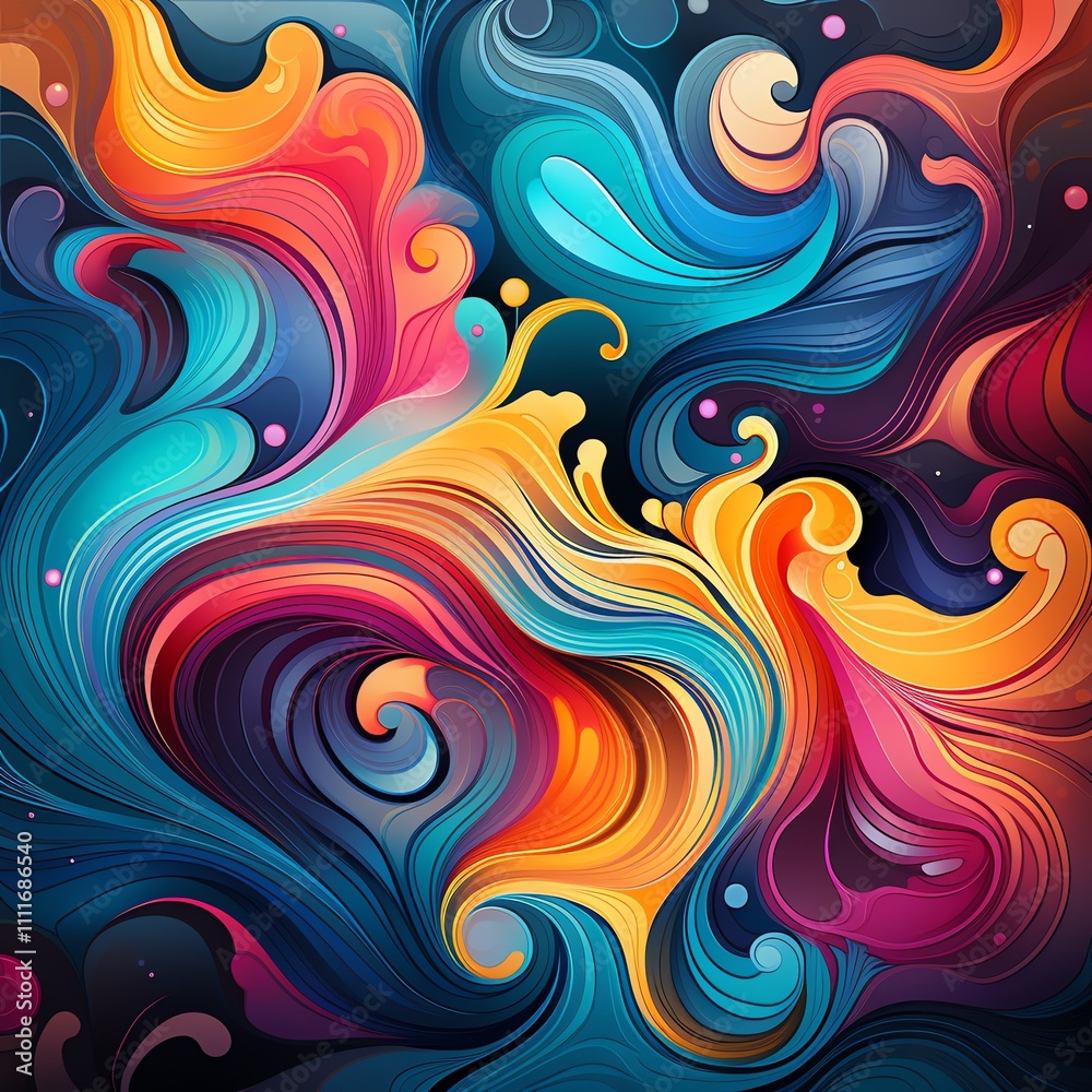 Abstract colorful swirls and splashes, vibrant fluid art. Abstract colorful swirls and splashes, vibrant fluid art.