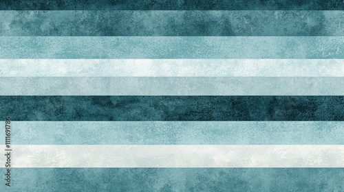 Abstract teal and white striped grunge background.
