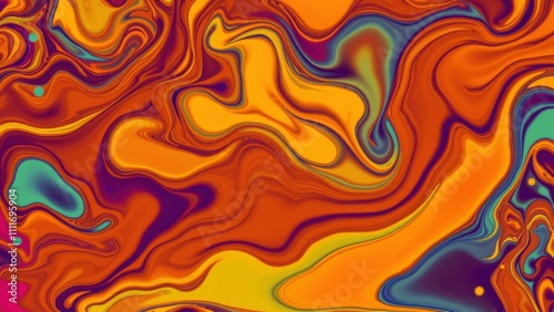 Vibrant Abstract Orange Swirls: Mesmerizing Art for Wallpaper, Canvas, or Digital Art Backgrounds