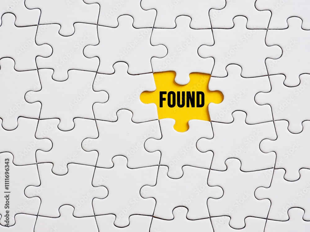 Obraz na plátne Lost and found concept