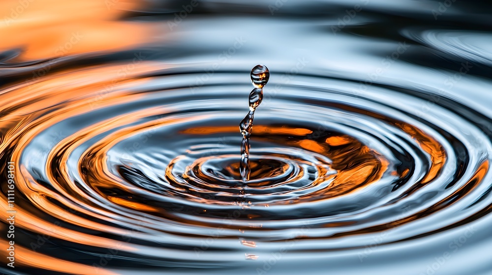 Fluid motion, orange light illuminating swirling water, dramatic shadow play Fluid motion, orange light illuminating swirling water, dramatic shadow play