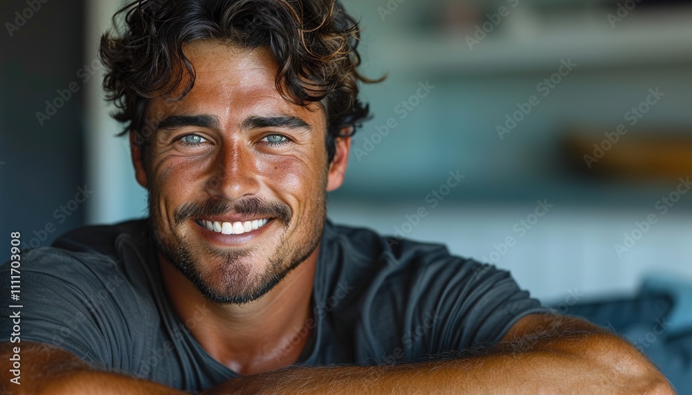 Fototapeta premium Young handsome man over isolated background 