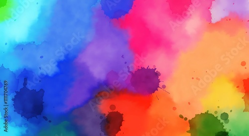 Multiple Color Watercolor Background