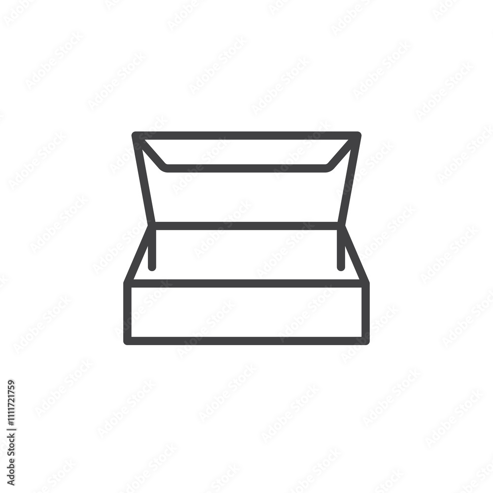 Foldable Box line icon Foldable Box line icon