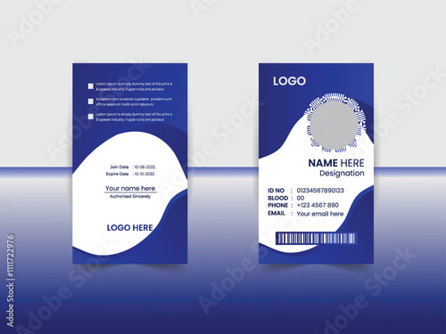 Modern and Stylish ID Card And Business Card