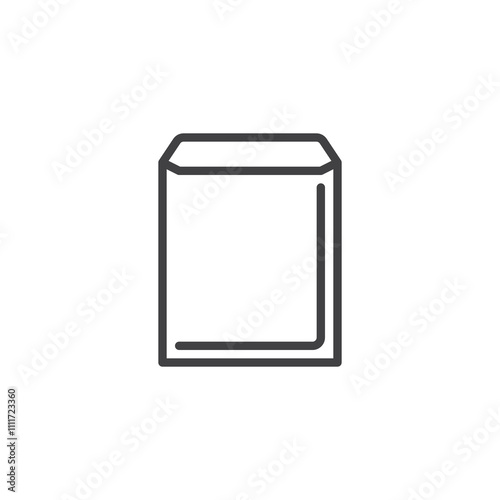 Padded Envelope line icon
