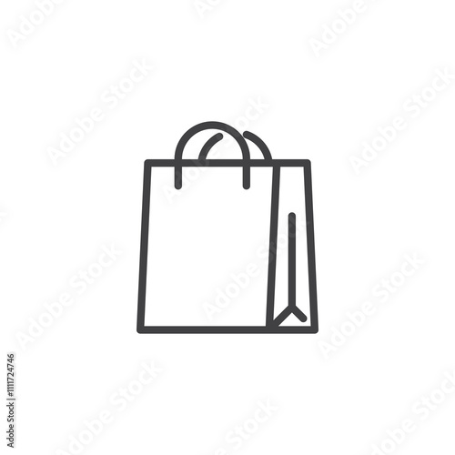 Paper Bag line icon