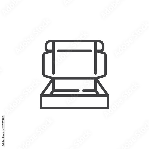 Mailer Box line icon