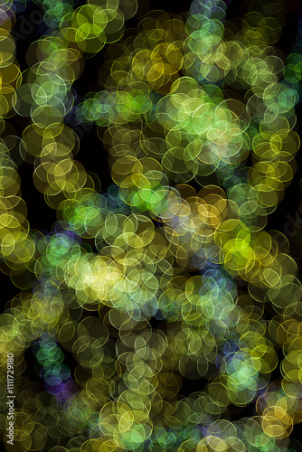 Optical illusion swirl isolated on black background, Circular neon lights, Yellow, Green color, Glowing rings, circles, circular neon lights, Tunnel, Vibrant colors, Abstract, Illustration design