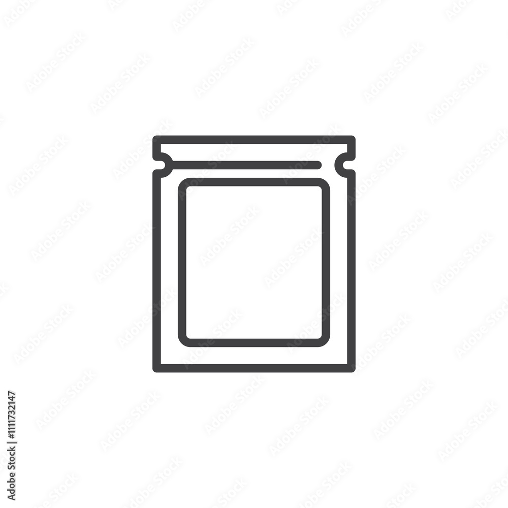 Vacuum-sealed Pack line icon Vacuum-sealed Pack line icon