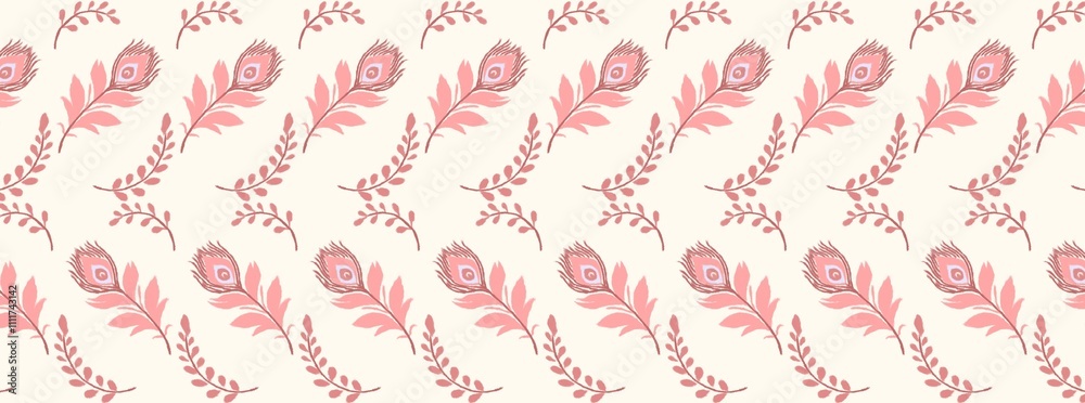 Awesome Pink Peacock Pattern