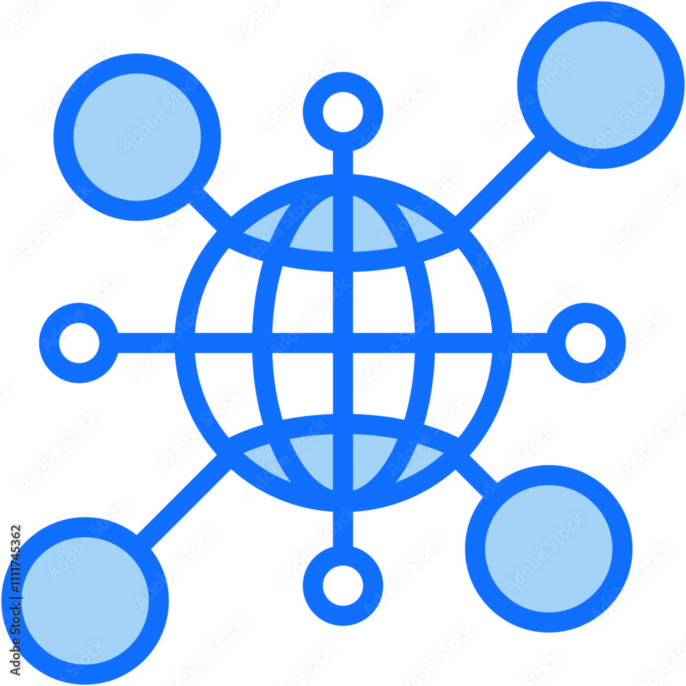 Digital Connectivity Icon Digital Connectivity Icon