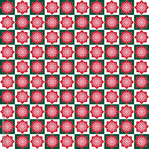 New Year, Christmas, winter holidays, winter, seamless pattern, geometric shapes, illustration, vector