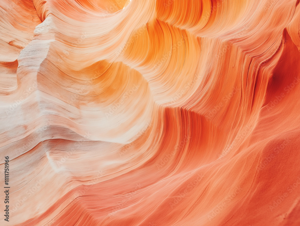 Fototapeta premium Abstract sandstone canyon texture. Vibrant colors and natural patterns.