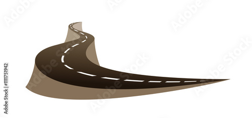 Symbol of a stylized long road.