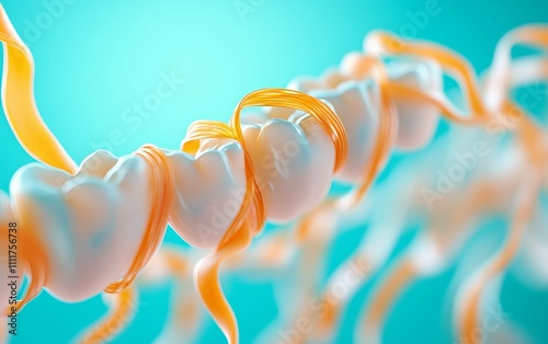 Vibrant Dental Care: A Modern Artistic Representation of Healthy Teeth , dentist photo series photo