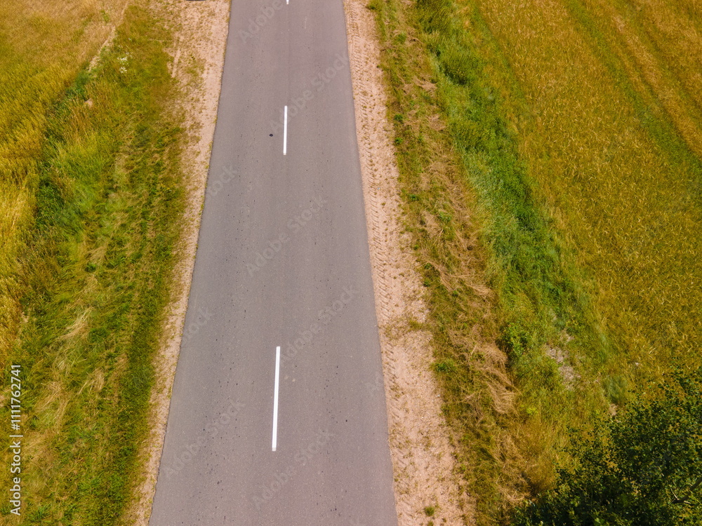 Top view of the roads, landscape and roadside from the height of a flying drone. Top view of the roads, landscape and roadside from the height of a flying drone.