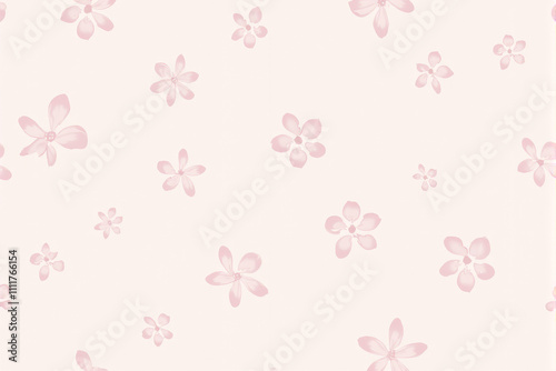 pattern with a mix of floral and geometric elements